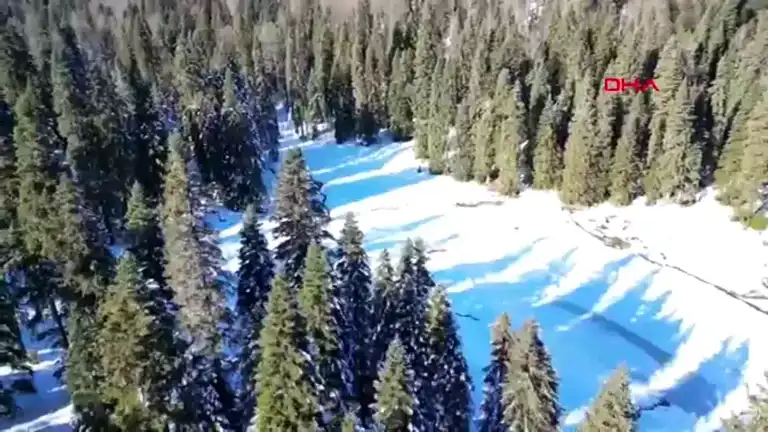 Bartın Yaylalarında Karın Büyülü Görüntüleri!